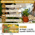 thumbnail image 3 of ZeeDix 2 Pcs Coco Coir Chips, Coco Chips Bricks Growing Medium for Plants, Low EC, pH Balanced, 100% Organic Compressed Coconut Fiber Husk Substrate for Plants, Flowers and Herbs (1.1LB/Pcs), 3 of 7