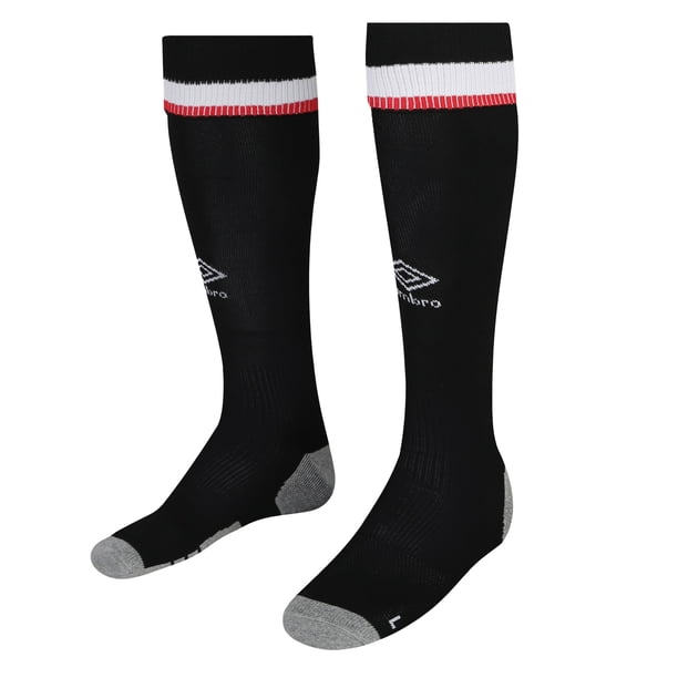 Umbro - Calcetines Local 23/25 Brentford Football Club para Hombre (Negro, Gris, Blanco, Rojo)