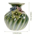 thumbnail image 2 of Ceramic Flower Vase Modern Decorative Vases with Exquisite 3D Flowers Centerpieces Decor, 2 of 6