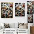 thumbnail image 4 of Designart "Illusory Reflections Black and White Opt Art I" Abstract Wall Decor, 4 of 5