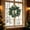C, variant on Artificial Christmas Wreath with Pinecone, Plastic Garland with Red Berries and Wintergreens Leaf Design, Door Window Display for Holiday and Festive Decor (13.4in, Green)