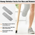 thumbnail image 2 of Trianu 6Pcs Prosthetic Stump Shrinkers Amputee Socks 13.78 x 3.94 inch Stump Shrinker Prosthetic Limb Socks for Men and Women, Grey, 2 of 5