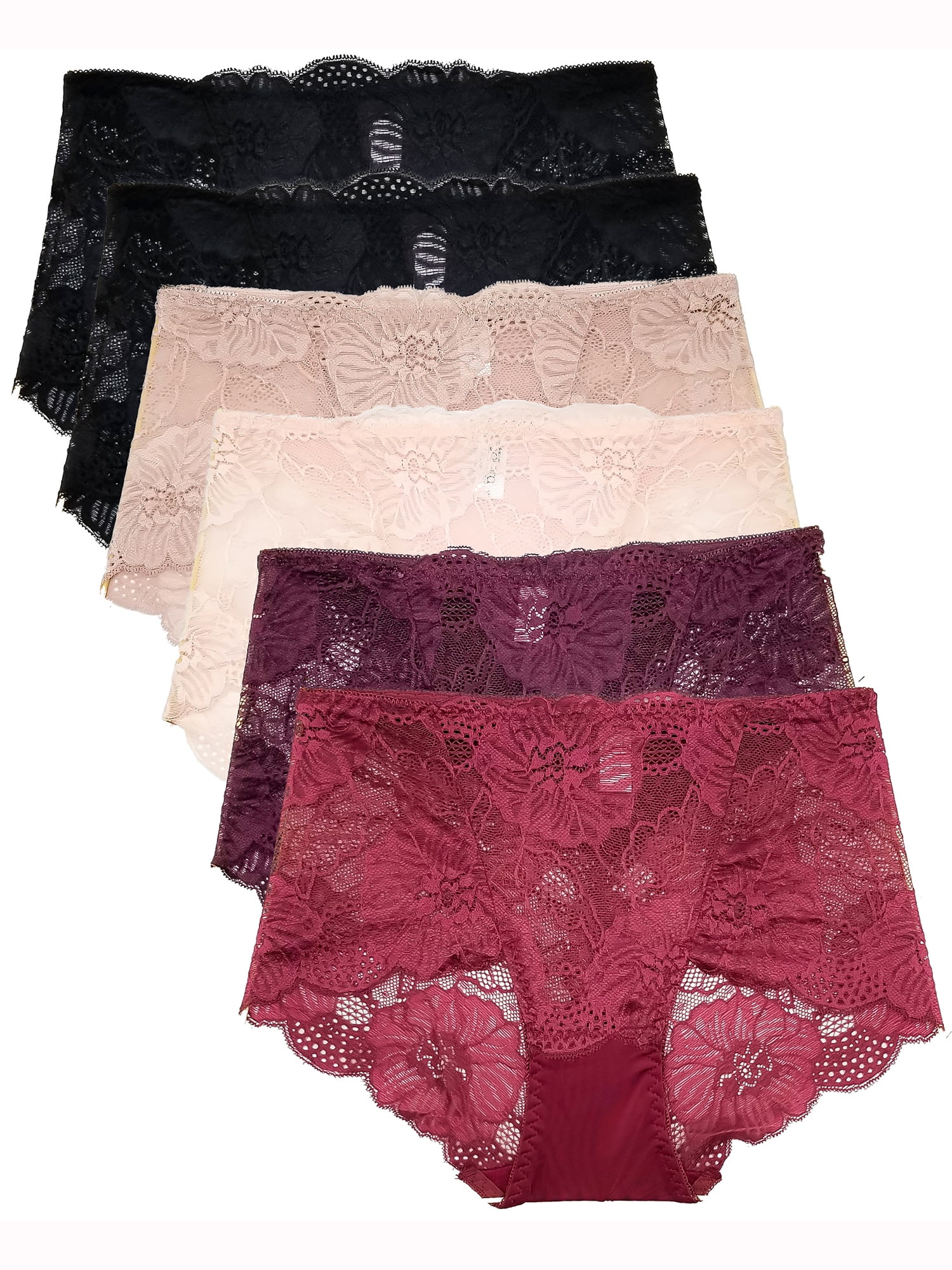 Barbra Lingerie Lace Panties for Women Retro Lace Boyshort Underwear