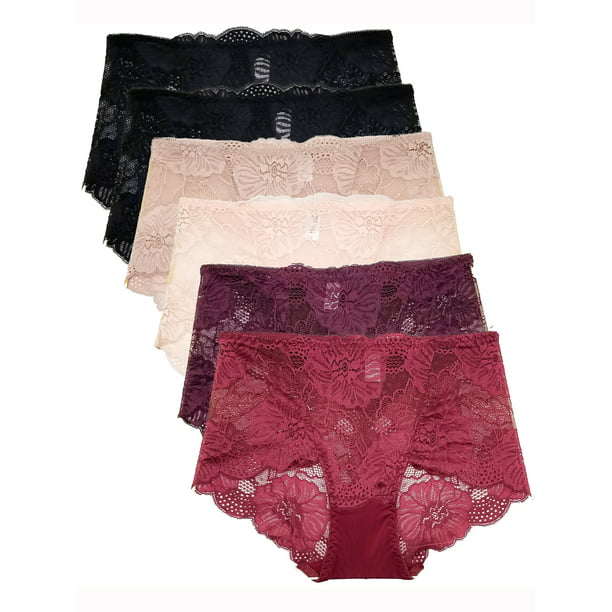 Barbra Lingerie - Lace Panties for Women Retro Lace Boyshort Underwear ...