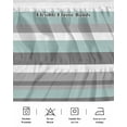 thumbnail image 7 of Blue-Gray Stripes Bed Skirt Queen Size 16" Drop Ruffled Wrap Around Bed Skirts Adjustable Elastic Bedskirt Dust Ruffle for Queen Size Bed, 7 of 7