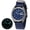 Blue Canvas, variant on Titanium Watch for Men, Sport Men's Field Watch, Military Analog Quartz Watch with Date, Canvas Strap, Super Luminous, 10ATM Waterproof, Fashion Casual Army Wristwatch, Blue
