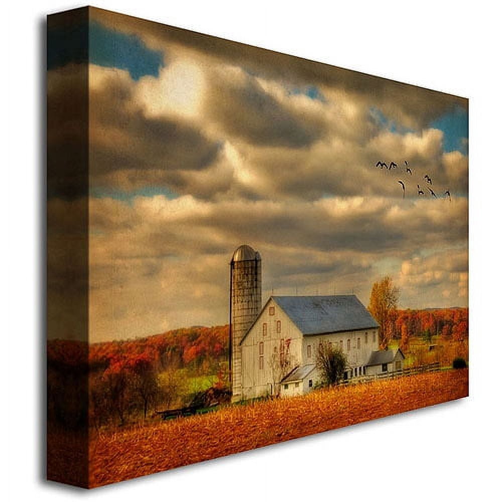 Trademark Fine Art "Family Farm II" Canvas Wall Art by Lois Bryan
