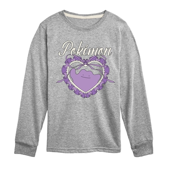 Pokémon - Coquette Ditto - Youth Boys Long Sleeve Graphic T-Shirt