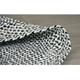 thumbnail image 5 of Braided Round Cotton Area Rug for Living Room Reversible -5', Black White Grey, 5 of 9