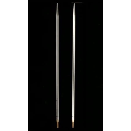 2pcs Interchangeable Needle Tips 5 inch (13cm) Steel Size US 3 (3.25mm) HISTINTIP5-3