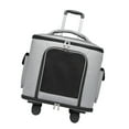 thumbnail image 1 of Almencla Cat Carrier Breathable Pet Rolling Carrier for Small Dogs Large Cats Outdoor Gray, 1 of 8