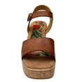 thumbnail image 3 of BOC Corrie Women's Platform Wedge Sandal Size 9 Brown/Tan Faux Leather Upper, 3 of 9