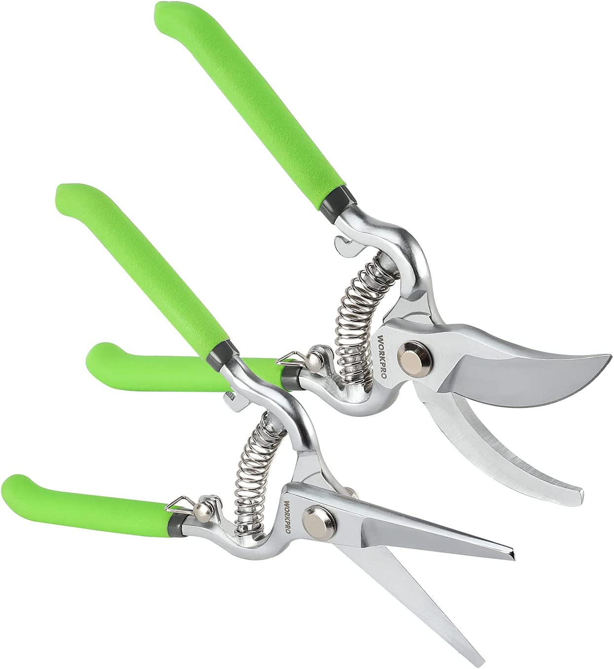 Workpro 8-Inch Bypass & Straight Blade Pruner Set photo 4