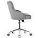 thumbnail image 5 of Costway Silla tapizada con tachas y ruedas para casa y oficina, sillón de terciopelo con nudos giratorio a 360°, silla regulable para salón dormitorio estudio, 5 of 5