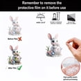 thumbnail image 4 of Garland Decor Easter Cute Wreath 2D Flat Festival Party Decoration Pendant Car Hanging Tag Easter Decor, 4 of 8