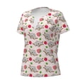 thumbnail image 2 of Naloa Cartoon Koala Bear Print T-Shirts Short Sleeve V Neck Tees for Women Fashion Tops Trendy Lightweight Soft Casual Summer Outfits Clothes, 2 of 5