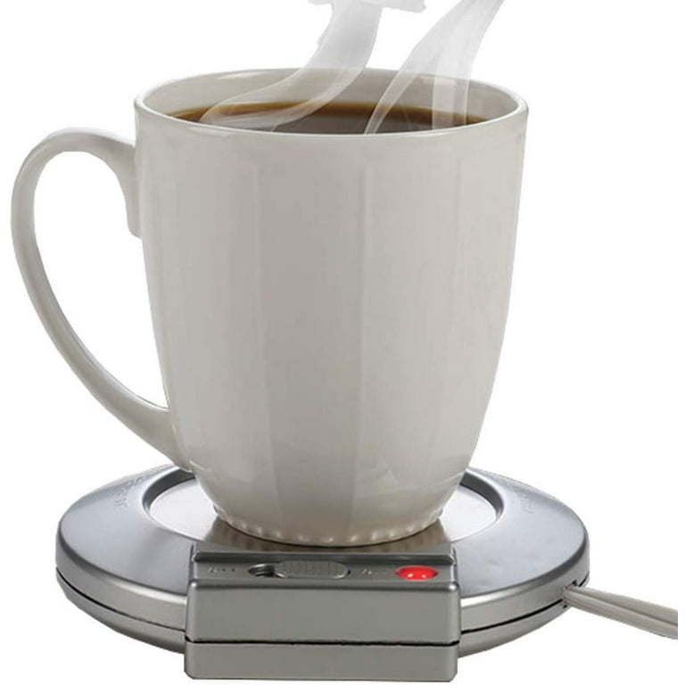 Beverage Warmer Mug – Heating Plate Keep Coffee & Tea Warmer At Home Or  Office 