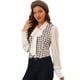 thumbnail image 2 of Chaleco para mujer Steampunk Elegante chaqueta sin mangas Chalecos versátiles con espalda cruzada Blanco S, 2 of 6