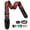 Red, variant on LEKATO LGS-6 Flower Bass Strap Flower Guitar Strap for Bass Electric & Acoustic Guitar 2" Wide Guitar Straps with Leather Ends Artistic Woven with Pick Holder 2 Safty Strap Locks & 6 Picks