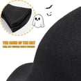 thumbnail image 6 of Halloween Witch Hat Costume Women, Wide Brim Foldable Pointed Cap, Witches Hats for Adults Halloween Party Costume Accessory, Black, 6 of 9