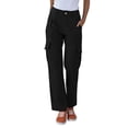 thumbnail image 5 of DENGDENG Drawstring Cargo Pants Women Lightweight High Waisted Work Parachute Pants Trendy Casual Wide Leg Pants Stretchy Straight Y2k Streetwear Long Trousers with Pockets Black XXL, 5 of 6