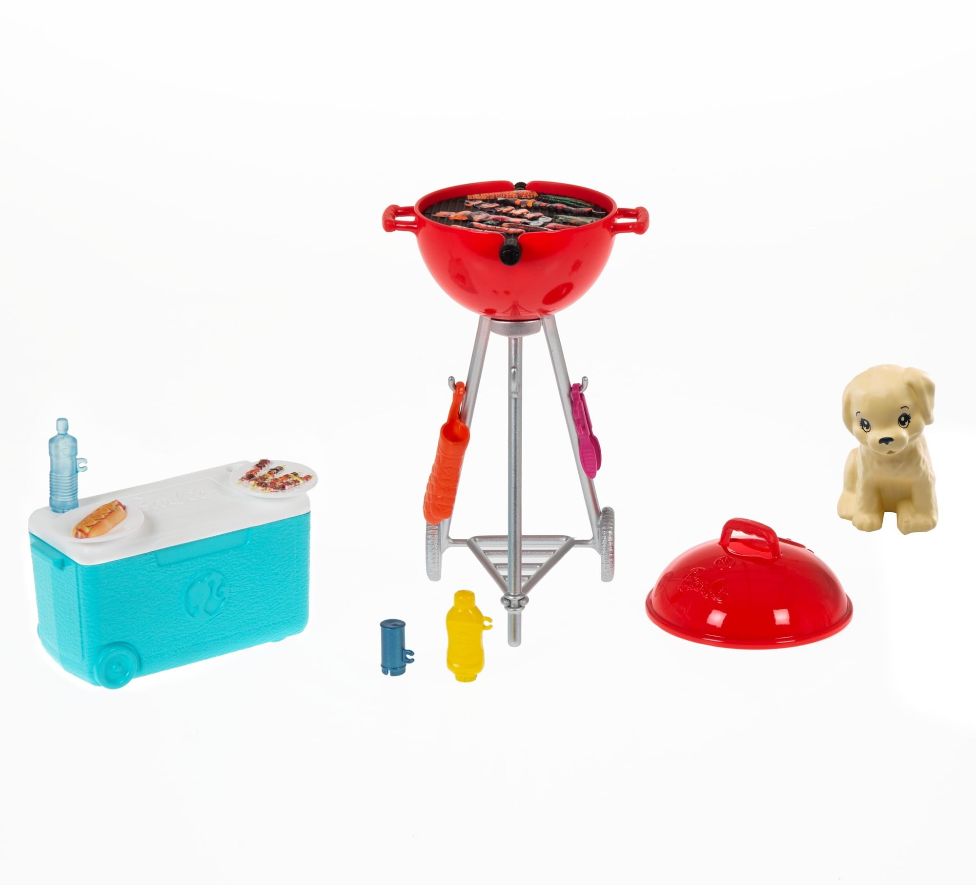meloen vlees bom Barbie Mini Playset with Themed Accessories and Pet, BBQ Theme with Scented  Grill, Gift for 3 to 7 Year Olds - Walmart.com