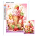 thumbnail image 1 of Kit de punto de cruz de pintura de diamantes de dibujos animados 5d, bordado de mosaico de diamantes de helado de gato, adecuado para niños, regalo DIY, decoración del hogar, 1 of 4