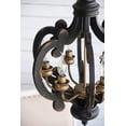 thumbnail image 3 of A&B Home Shabby Chic 6-Light Chandelier With Antique Black Finish, 3 of 9