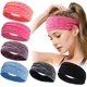 thumbnail image 3 of Banda para el cabello deportiva para yoga, banda absorbente de humedad de secado rápido que absorbe el sudor, banda para correr para hombres y mujeres, banda elástica alta de color para fitness, 3 of 6