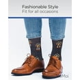 thumbnail image 5 of MeMoi Robot Overlords Bamboo Blend Cartoon Men's Socks - Mens - Male, 10-13, Navy Blazer, 5 of 10
