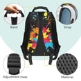thumbnail image 6 of HUIACONG Rainbow Dinosaur Monster Truck Backpack for Boys Girls, Colorful Dinosaur Print School Bag 4PCS Pack with Lunch Box, Pencil Case and Water Bottle Sleeve for Elementary Kids, 6 of 7