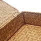 thumbnail image 5 of Juego de 2 cubos de almacenamiento DOKOT Flat Seagrass con tapa (S+L), color marrón, 5 of 7