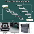 thumbnail image 2 of Escalera para perros Joyrally plegable de aluminio, ancha, 90,5 kg, 2 of 9