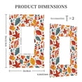 thumbnail image 3 of Balery Autumn Leaves for Duplex Wall Plates Kit, Electrical Outlet Covers, Standard Size 1-Gang 5.0" x3.0", Electric Receptacle Plug Covers-Style U, 3 of 6
