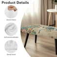 thumbnail image 7 of POLERO Mandala Flower Dragonfly Print Dining Bench Cover Christmas Decorations Stretch Bench Seat Slipcover with Elastic Band Rectangle Chair Cover for Home Living Room, 7 of 7
