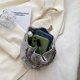 thumbnail image 5 of Bolso de mano de noche con borlas de diamantes a la moda, Bolso brillante con cadena con cordón para mujer, 5 of 9
