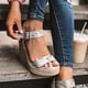 thumbnail image 3 of Women Platform Espadrilles Ankle Strap Sandals Summer Wedge High Heel ShoesEU 36, 3 of 4