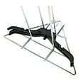 thumbnail image 4 of SSWBasics Chrome Clothing Hanger Holder (Fits 50-75 Hangers) – Lightweight and Portable Laundry Room and Retail Hanger Organizer Stacker – For Adult Size Hangers, 4 of 7