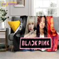 thumbnail image 1 of Manta de felpa suave para decoración de sofá y silla, cobija con diseño de grupo Idol coreano, Blackpinks para chica, 1 of 4