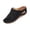 Black, variant on Lightweight Everyday Shoes, Comfort Walking Shoes, Clogs for Women's Leather Mules Comfortable Non Slip Wedge Slip-On Closed Toe Sandals Summer Casual Walking Platform Slides, Black 7