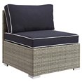 thumbnail image 1 of Modway Repose Patio Side Chair in Light Gray and Navy, 1 of 4