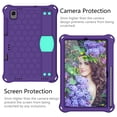 thumbnail image 2 of Dteck Case for Samsung Galaxy Tab A7 10.4" SM-T500 T505 2020 Released 10.4-inch,Shockproof Rubber Kickstand Handle Silicone Cover With Shoulder Strap,Purple+Aqua, 2 of 6