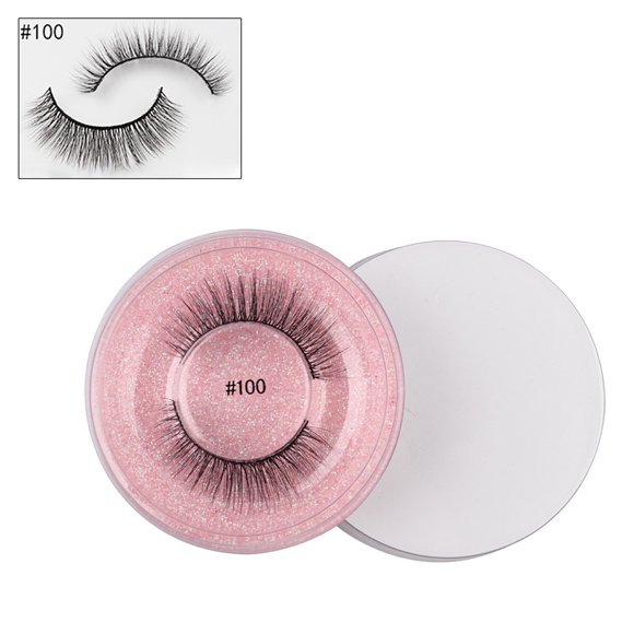 Pestañas naturales, pestañas postizas, pestañas cortas, pestañas postizas de visón tenues, 1 par de pestañas postizas de pelo 3D, pestañas postizas de alto volumen, herramienta de maquillaje de ojos,