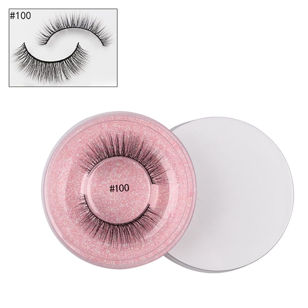 Pisexur Belleza Maquillaje 1 par de pestañas postizas 3D de gran volumen para maquillaje de ojos.para mujeres y hombres