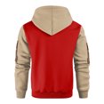 thumbnail image 4 of QHRMKOG Men Hoodie Long Sleeve Drawstring Hooded Sweatshirts with Pockets Essentials Big and Tall Shirts Fall Fashion Pullover Top Red M, 4 of 4