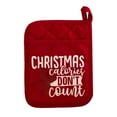 thumbnail image 4 of HJQEQVD 2Pcs Christmas Pot Holders with Pocket 7 X 9 Inchr Xmas Cotton Potholders for Kitchen Machine Washable Oven Mitts Heat Resistant Hot Pads Red Cookie Bag for Christmas Kitchen Gift ﻿,C 2PCS, 4 of 7
