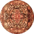 thumbnail image 1 of Ahgly Company Indoor Round Animal Orange Traditional Area Rugs, 7' Round, 1 of 1