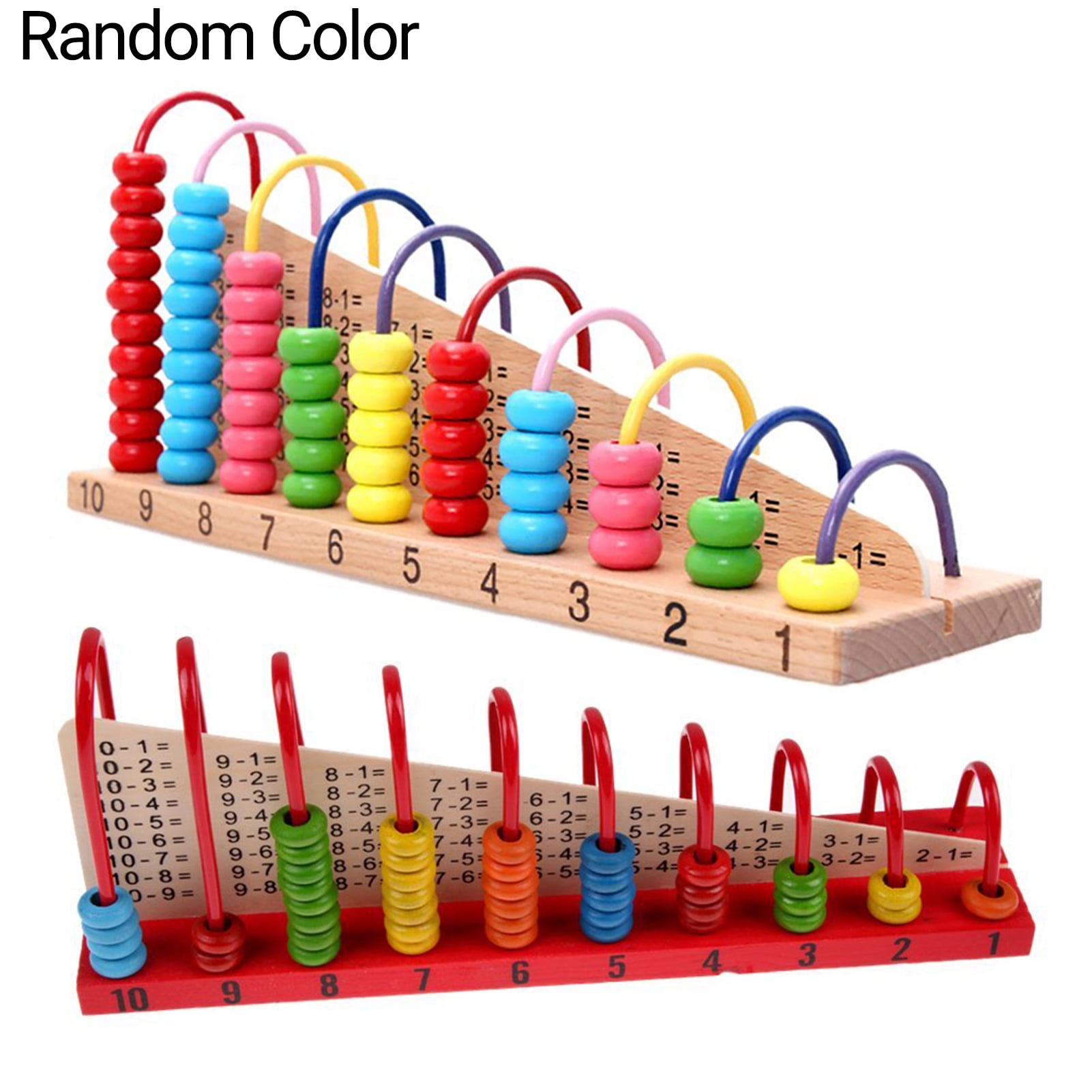 Environmentally Friendly Wooden Kids Abacus Math Number Toy Multicolor Beads HO3