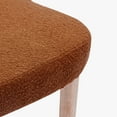 thumbnail image 2 of WestinTrends Genevieve Mid-Century Modern Curveback Boucle Dining chair set, Rust Orange, 2 of 12