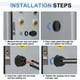 thumbnail image 5 of 5Pack G 3/4" Pasacables de Nailon, Grommet Ajustable Impermeable para Cables, Gris, 5 of 6
